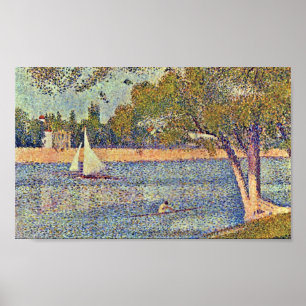 Georges Seurat - Seinen på CourbevoieGeorges Se Poster