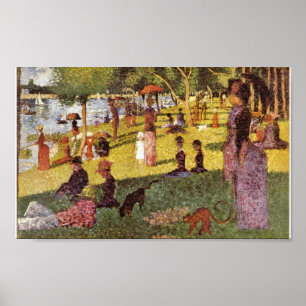 Georges Seurat - Söndag eftermiddag på ön Poster