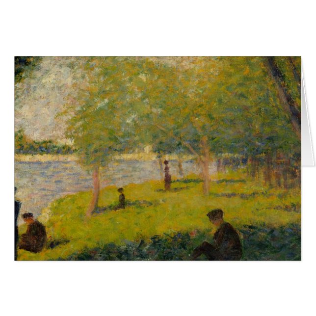 Georges Seurat - Studie för A Söndag på La Grande Hälsningskort (Framsidan Horizontal)