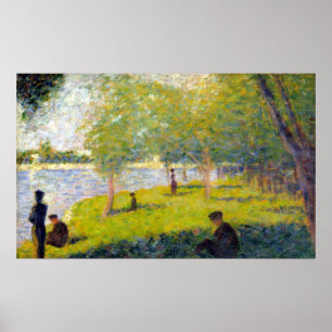 Georges Seurat studie för en söndagLa stora Jatte Poster