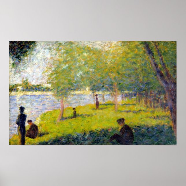 Georges Seurat Study for A Söndag La Grande Jatte Poster (Framsidan)