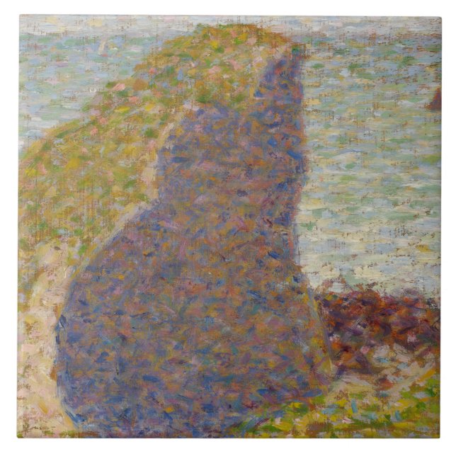 Georges Seurat - Study for Le Bec du Hoc Kakelplatta (Framsidan)