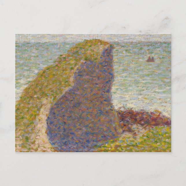 Georges Seurat - Study for Le Bec du Hoc Vykort (Framsida)
