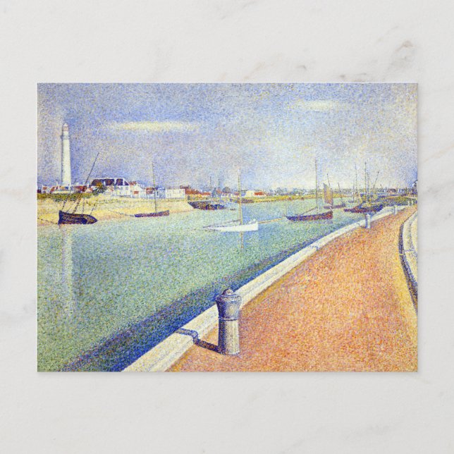 Georges Seurat The Channel of Gravelines, Petit Fo Vykort (Framsida)