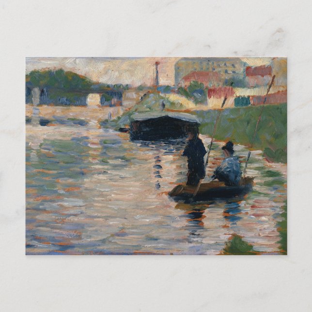 Georges Seurat - Vy of the Seine Vykort (Framsida)