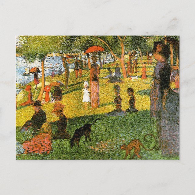 Georges Seurat Vykort (Framsida)