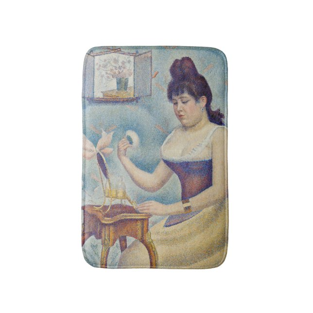 Georges Seurat - Young Woman Powdering Herself Badrumsmatta (Framsidan (Vertikal))