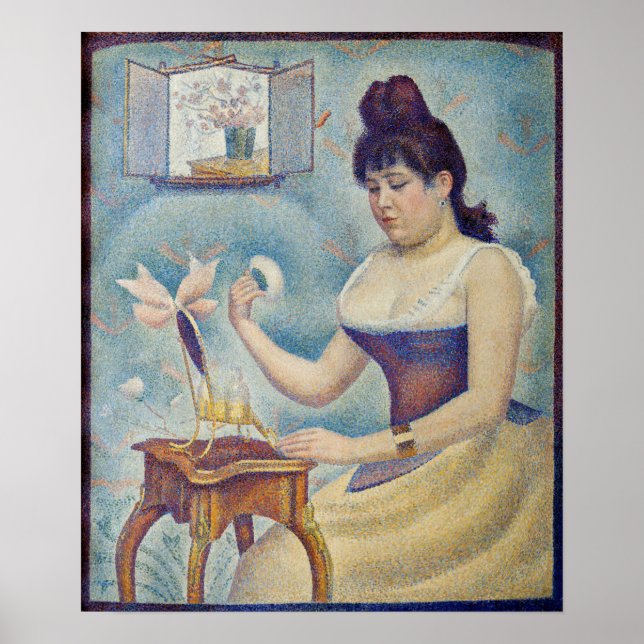 Georges Seurat - Young Woman Powdering Herself Poster (Framsidan)