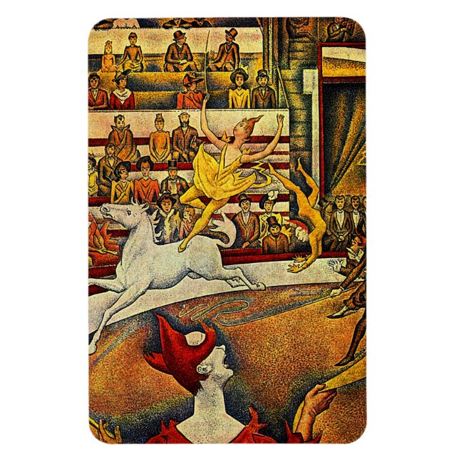 Georges Seurat's Circus (1891) - Clown & Rider Magnet (Vertikal)