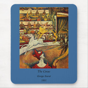 Georges Seurat's Circus (1891) - Clown & Rider Musmatta