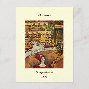 Georges Seurat's Circus (1891) - Clown & Rider Vykort