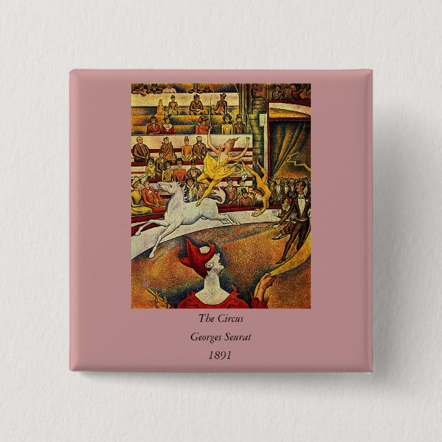 Georges Seurat's Circus (1891) Knapp (Framsida)