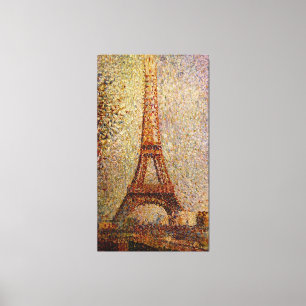 Georges Seurats målning: Det Eiffel torn (1889) Canvastryck