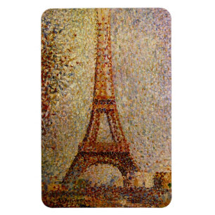 Georges Seurats målning: Eiffel Torn (1889) Magnet