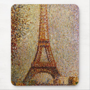 Georges Seurats målning: Eiffel Torn (1889) Musmatta