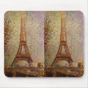 Georges Seurats målning: Eiffel Torn (1889) Musmatta