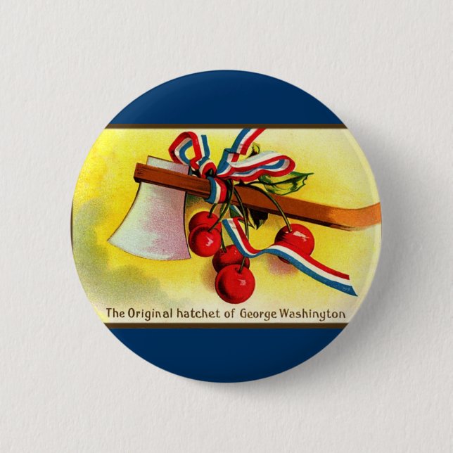 Georges Washington handyxa-körsbär Knapp (Framsida)