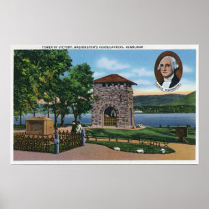 Georges Washington HQ, torn av segerplatsen Poster