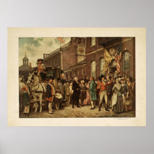 Georges Washington invigning på Philadelphia Poster