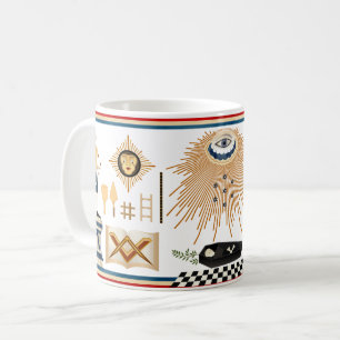 Georges Washington Masonic förkläde Kaffemugg