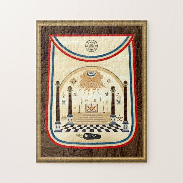 Georges Washington Masonic förkläde Pussel (Vertikal)