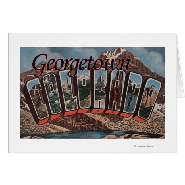 Georgetown, Colorado - Large Brev Scenes Hälsningskort (Framsidan Horizontal)
