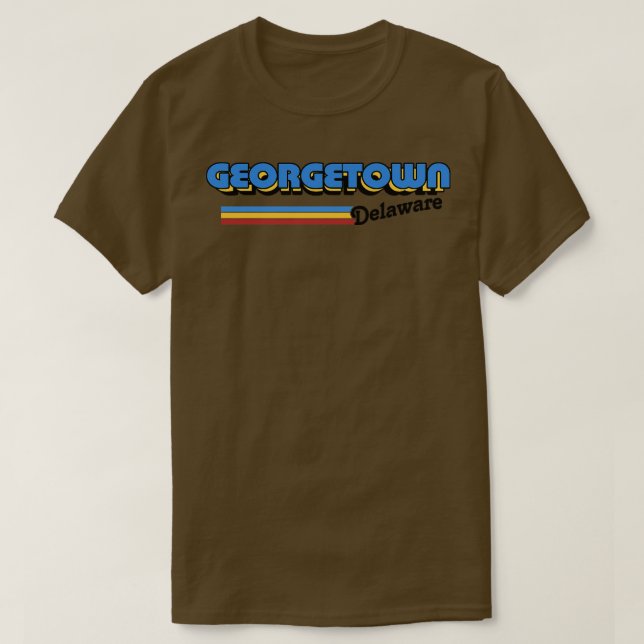 Georgetown Delaware Retro Stil Design T Shirt (Design framsida)