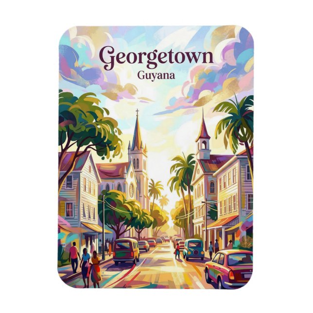Georgetown Guyana Magnet (Vertikal)