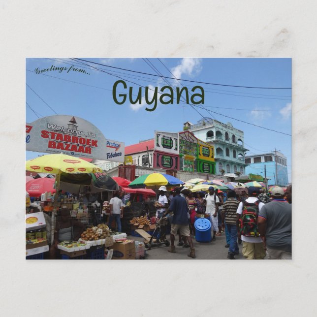 Georgetown Guyana Vykort (Framsida)