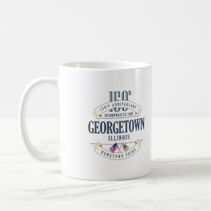 Georgetown Illinois 150. årsdagmugg Kaffemugg