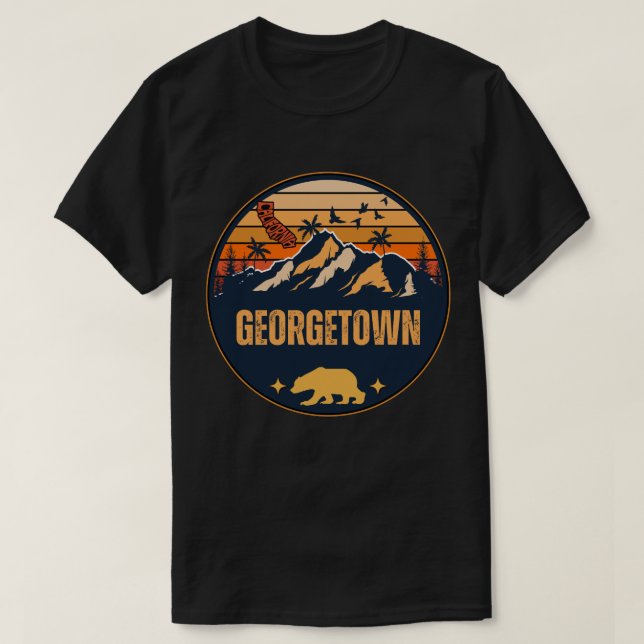 Georgetown, Kalifornien T Shirt (Design framsida)