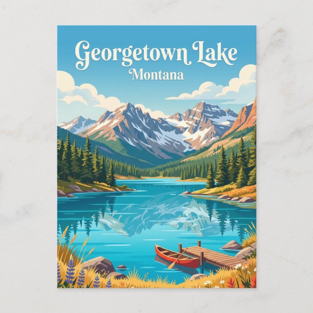 Georgetown Lake, Montana Vykort (Framsida)