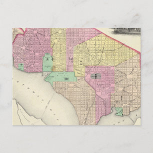 Georgetown och Washington City Vykort