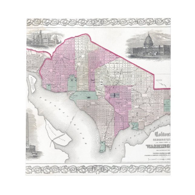 Georgetown och Washington DC Anteckningsblock (Framsida)