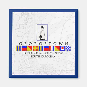 Georgetown SC Marine Signal Flagga Magnet