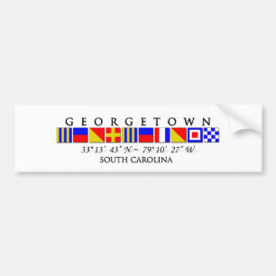 Georgetown SC signalerar flaggabildekalet Bildekal