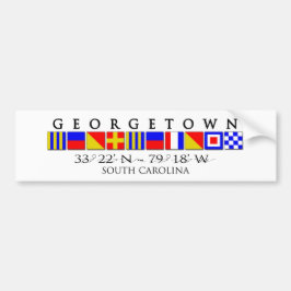 Georgetown SC signalerar flaggabildekalet Bildekal
