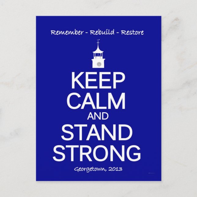 Georgetown Starong SC Fire Commemoration Card Vykort (Framsida)