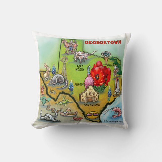 Georgetown Texas Pillow Kudde (Framsida)
