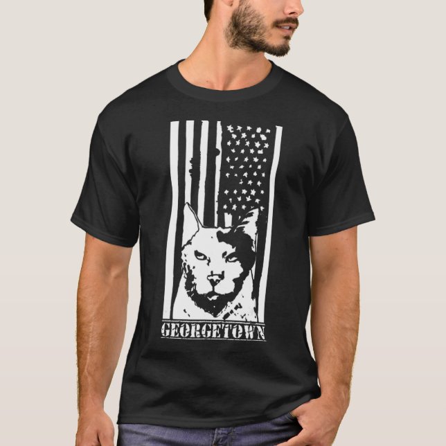 Georgetownkatt T Shirt (Framsida)