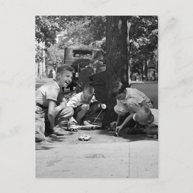 Georgetownpojkar, 1930-talet vykort (Framsida)