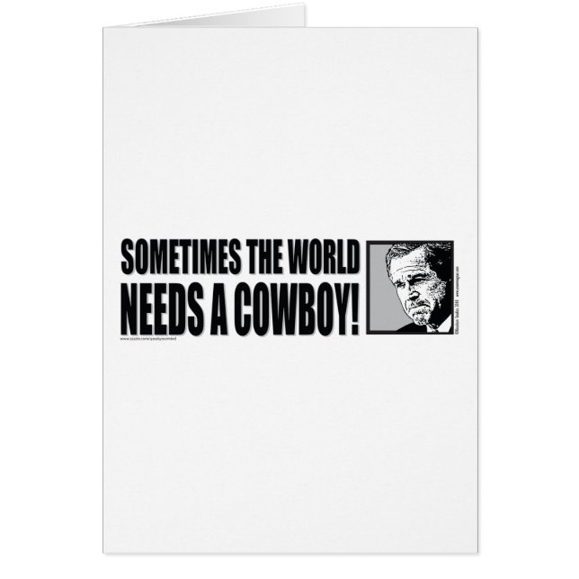 GeorgeW Bush Hälsningskort (Framsidan)