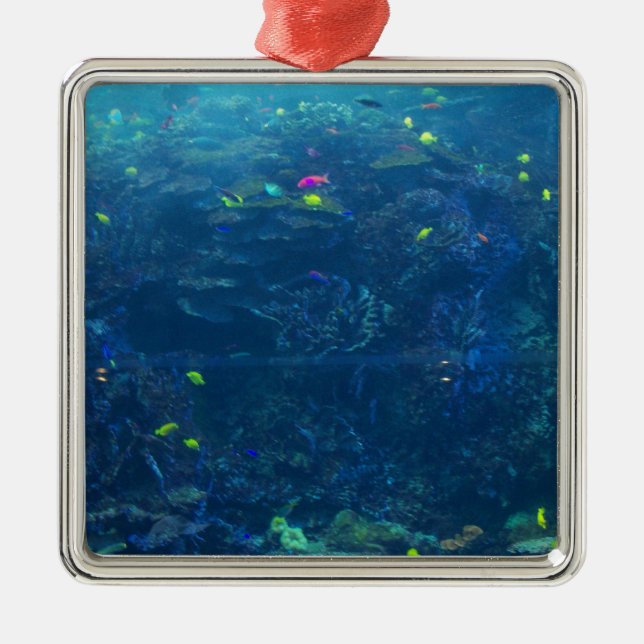 Georgia akvarium julgransprydnad metall (Framsidan)