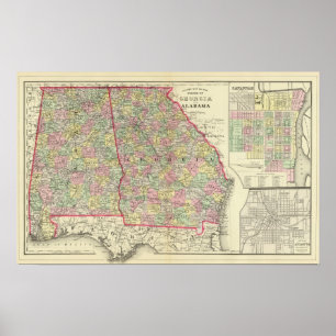 Georgia Alabama Poster