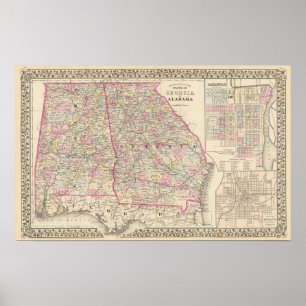 Georgia Alabama Poster