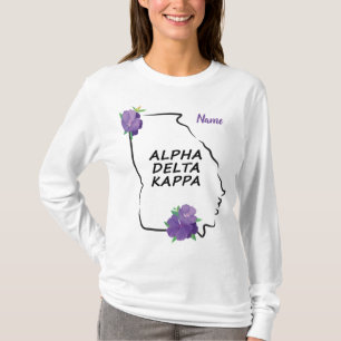 Georgia Alpha Delta Kappa Tshirt-Avslappnaden med T Shirt