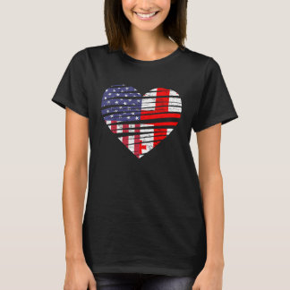 Georgia Amerikansk Odlad Hjärtan USA Patriot Arv T Shirt