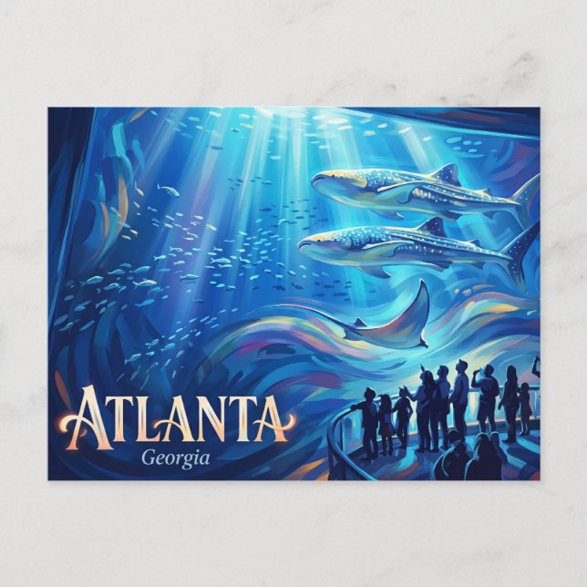 Georgia Aquarium USA Vykort (Framsida)