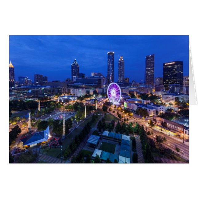 Georgia, Atlanta, Centennial Olympic Park Hälsningskort (Framsidan Horizontal)