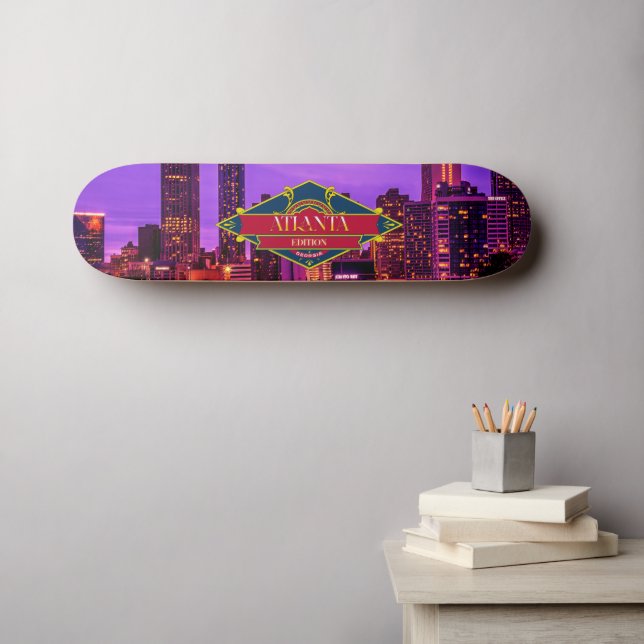 Georgia - Atlanta Edition Mini Skateboard Bräda 18,5 Cm (Väggkonst (Horz))
